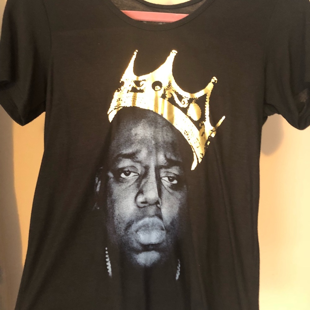 NWOT Notorious B.I.G. Metallic Tee